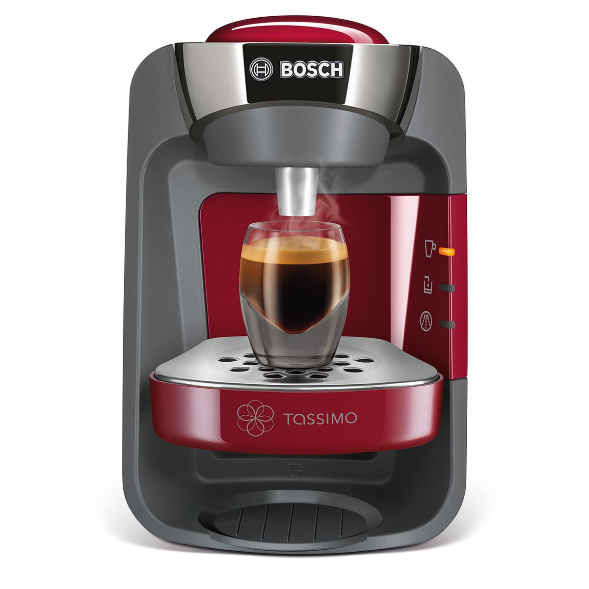 Machine à Café Tassimo Suny – plus de 40 boissons chaudes – OneTouch – TAS3203 – Rouge