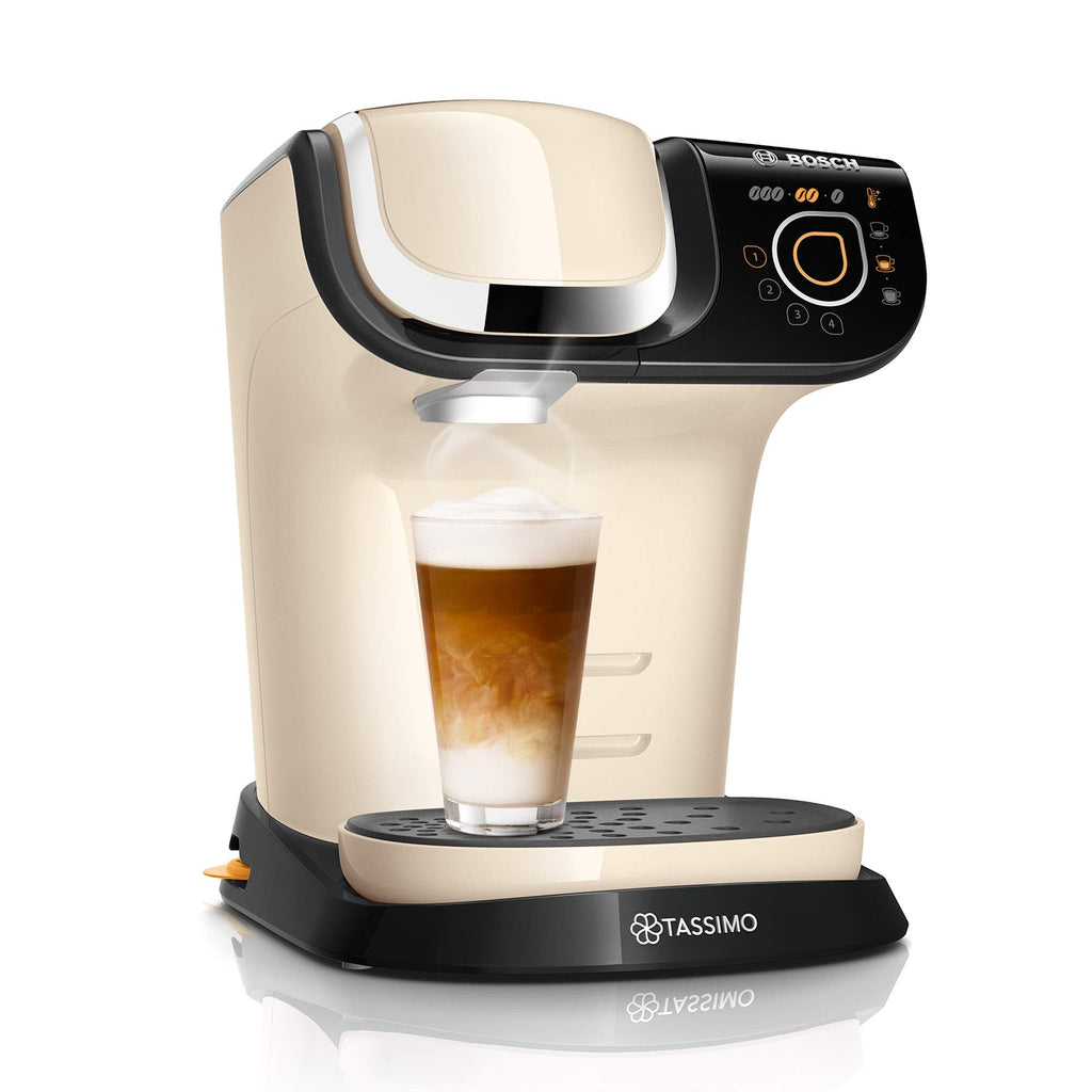 Tassimo My Way 2 TAS6507 Cafetière à capsules avec filtre à eau – 1500 W – 1,3 l – crème