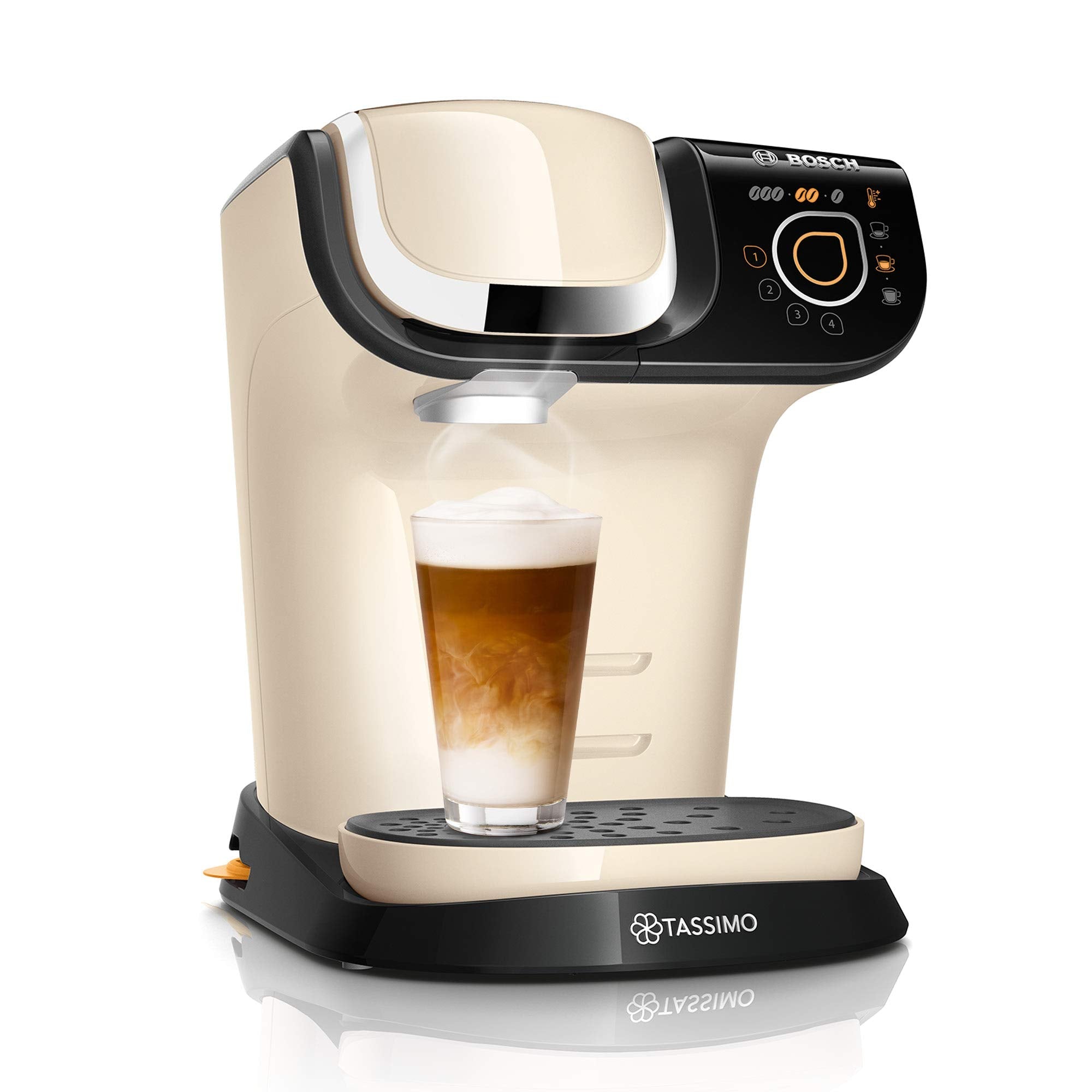 Tassimo My Way 2 TAS6507 Cafetière à capsules avec filtre à eau – 1500 W – 1,3 l – crème
