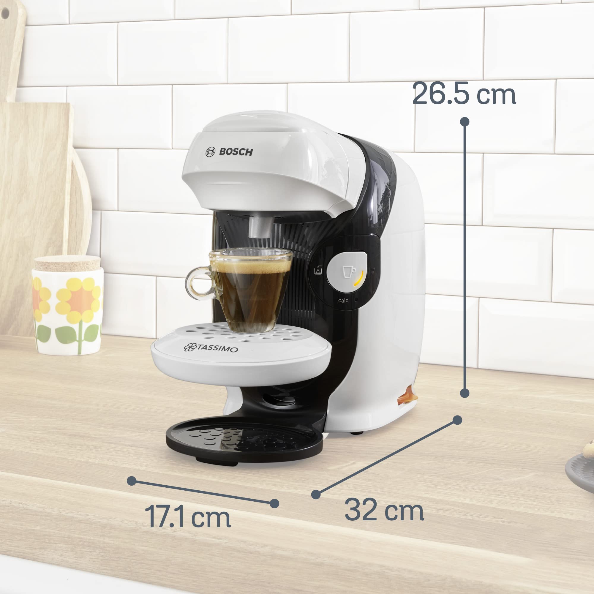 Machine à Café Tassimo Style – TAS1104 – OneTouch – Intellibrew – blanc