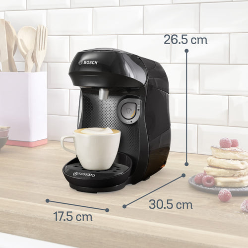 Machine à Café TASSIMO HAPPY – TAS1002N – plus de 40 boissons chaudes – Noir intense