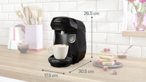 Machine à café multi-boissons Tassimo Happy friendly – TAS102EA – Noir