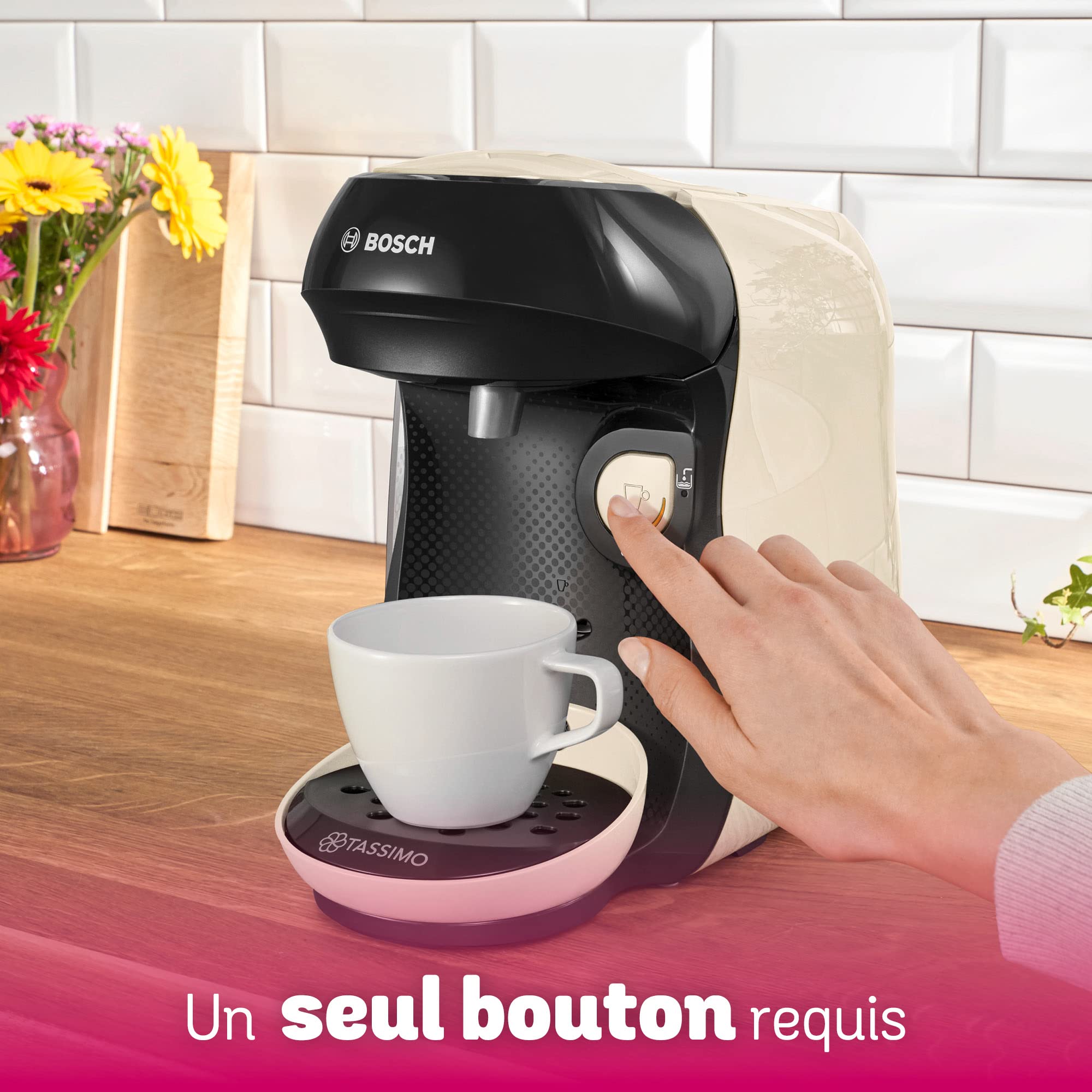 Tassimo Happy TAS1007 – Machine à café à capsules – 1400 W – Crème