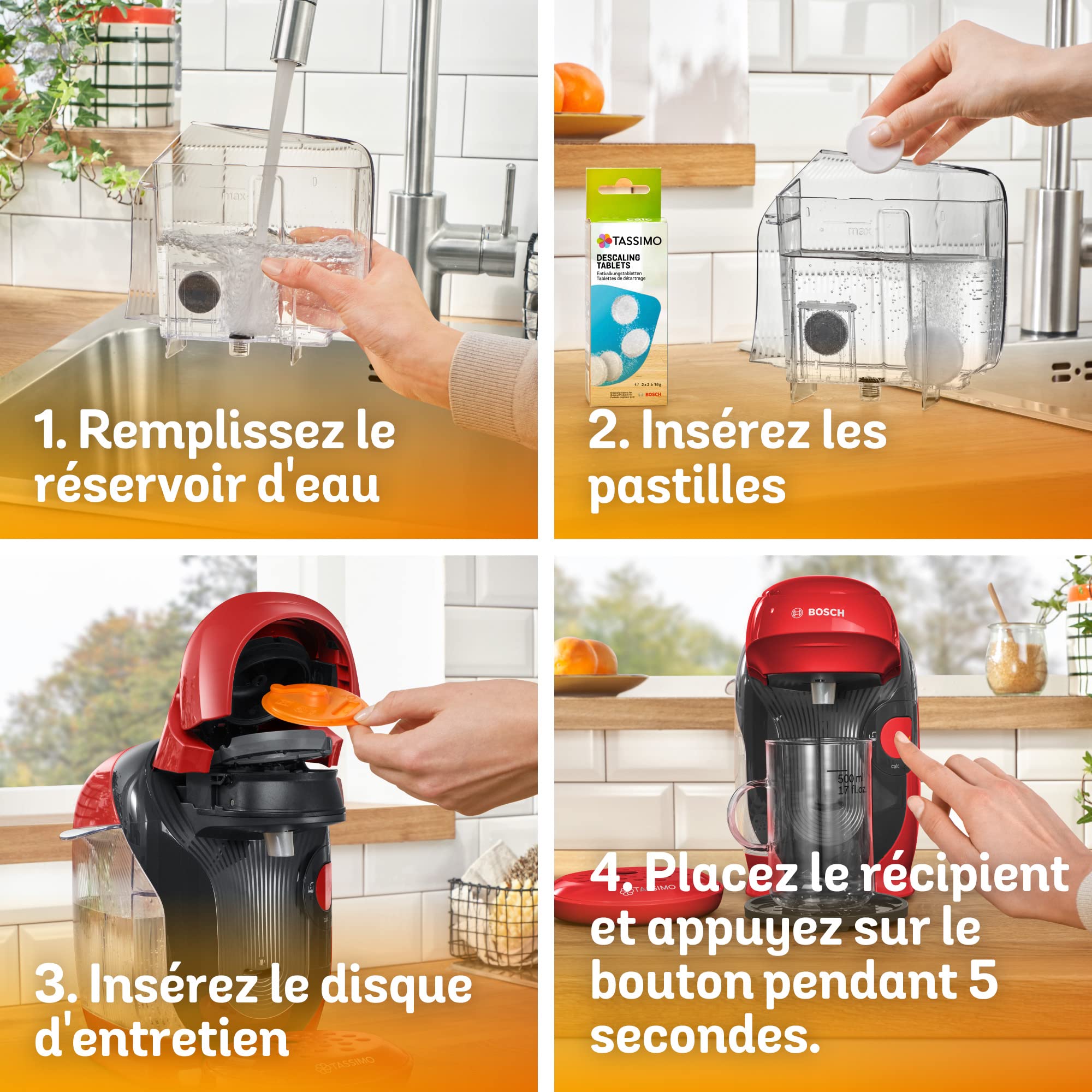 Machine à Café Tassimo Style – OneTouch – TAS1103 – Rouge