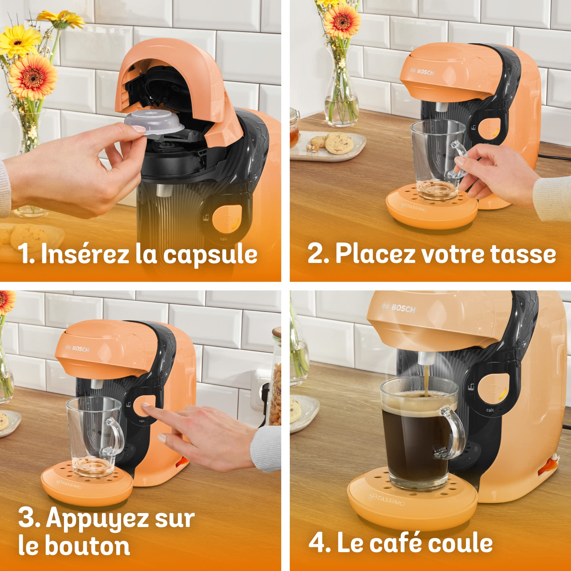 Machine à Café Tassimo Style – Intellibrew – OneTouch – TAS1106 – Pêche