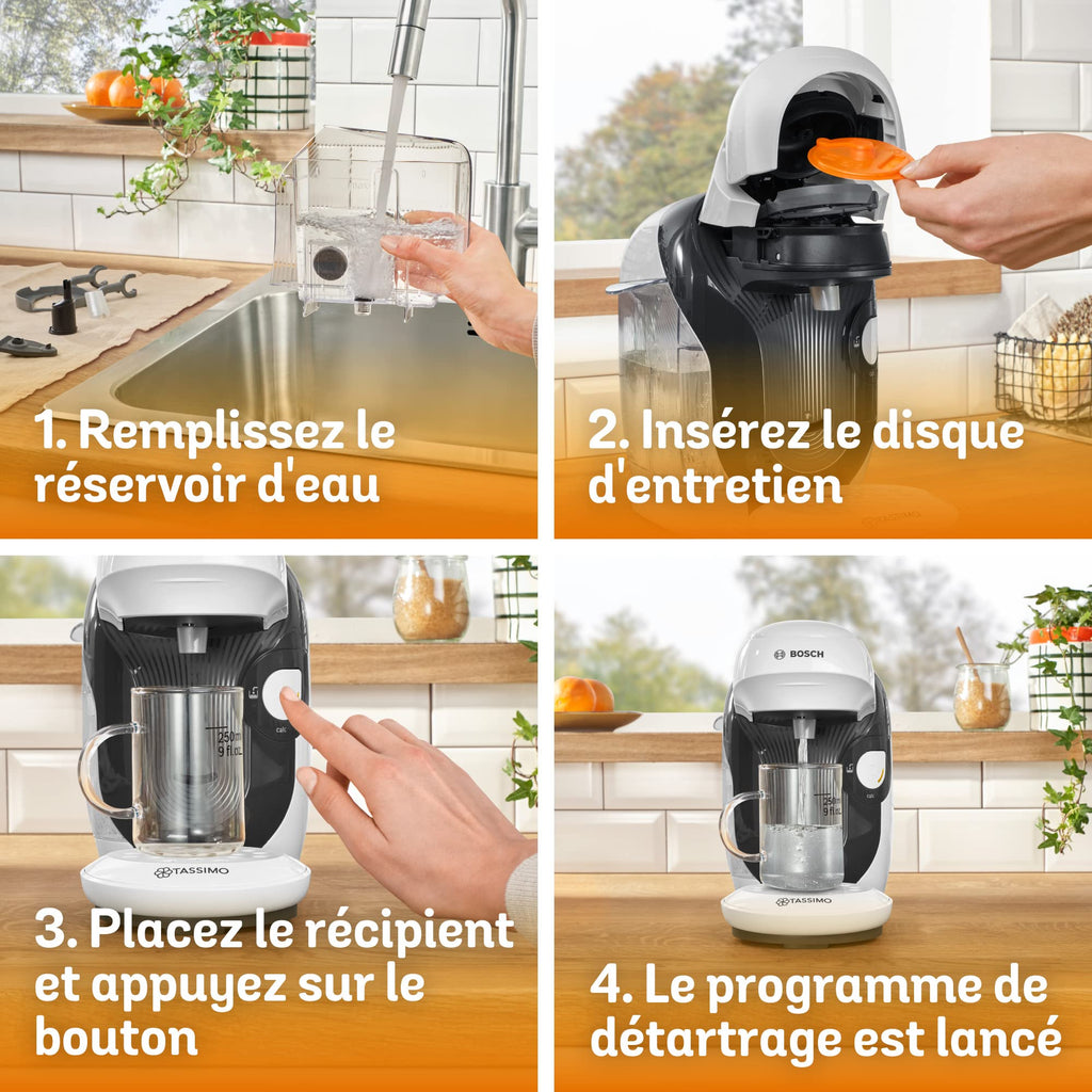 Machine à Café Tassimo Style – TAS1104 – OneTouch – Intellibrew – blanc