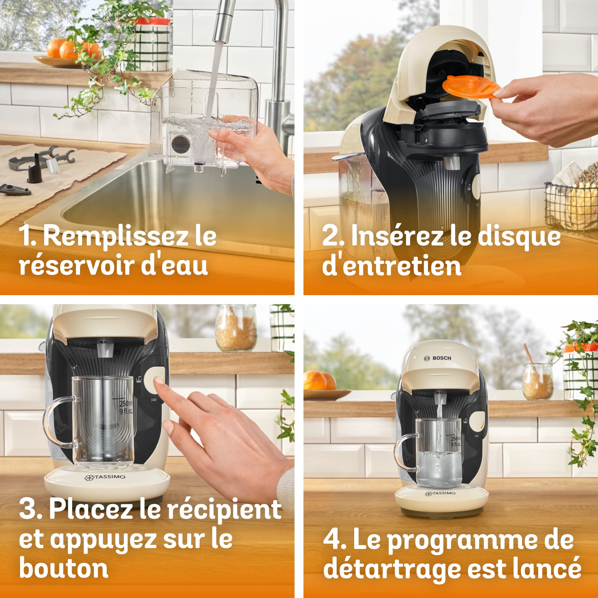 Machine à Café Tassimo Style – OneTouch – cafétière à dosettes – TAS1107 – Vanille