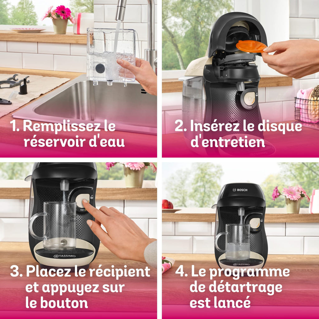 Tassimo Happy TAS1007 – Machine à café à capsules – 1400 W – Crème