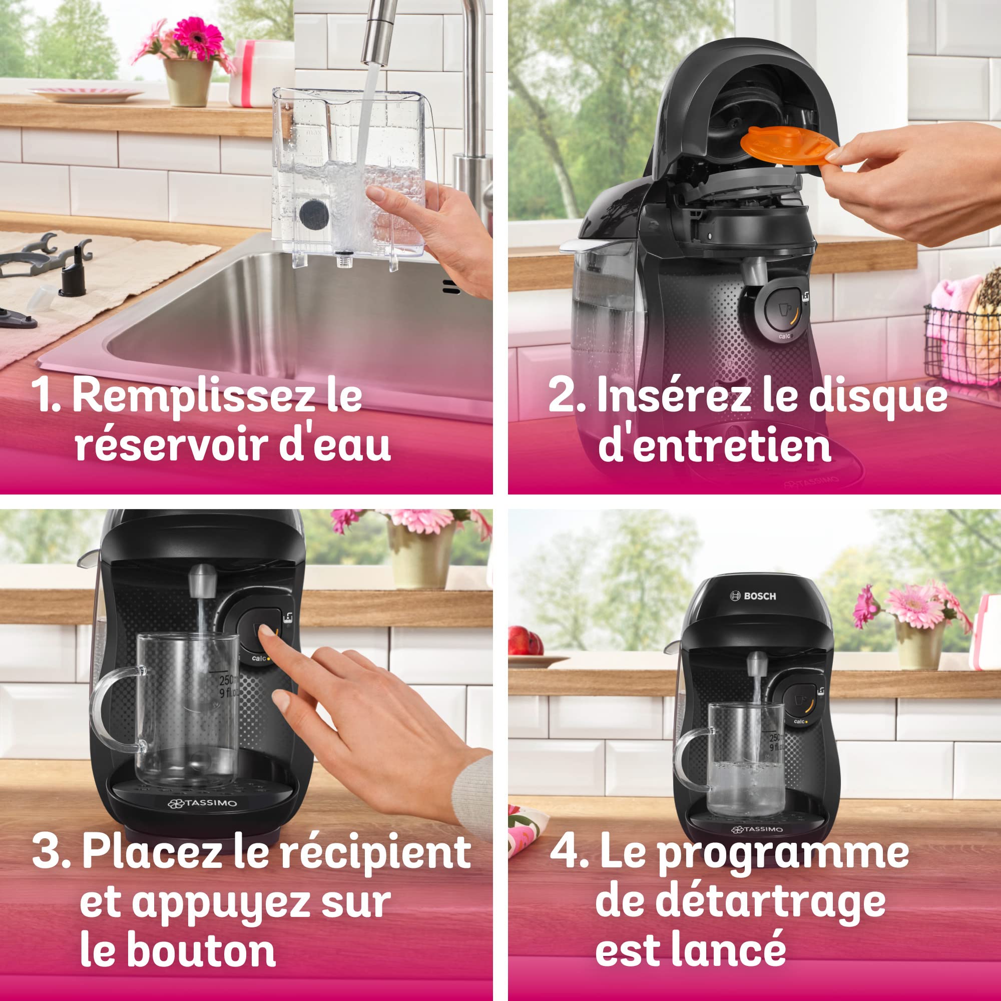 Machine à Café TASSIMO HAPPY – TAS1002N – plus de 40 boissons chaudes – Noir intense