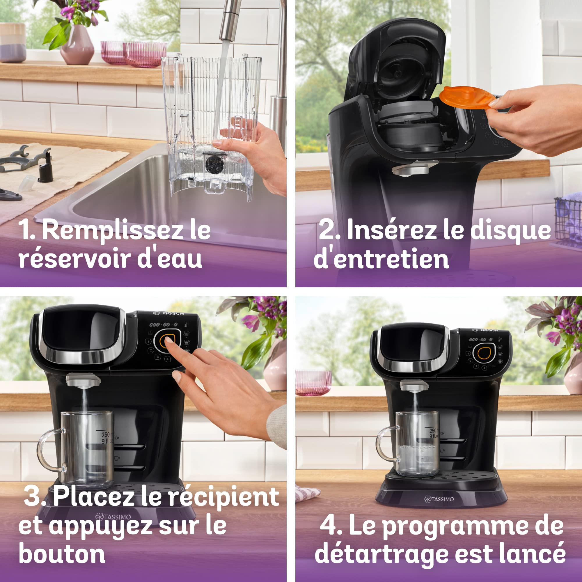 Tassimo My Way Machine à Café – TAS6502 – plus de 40 boissons chaudes – OneTouch – Noir