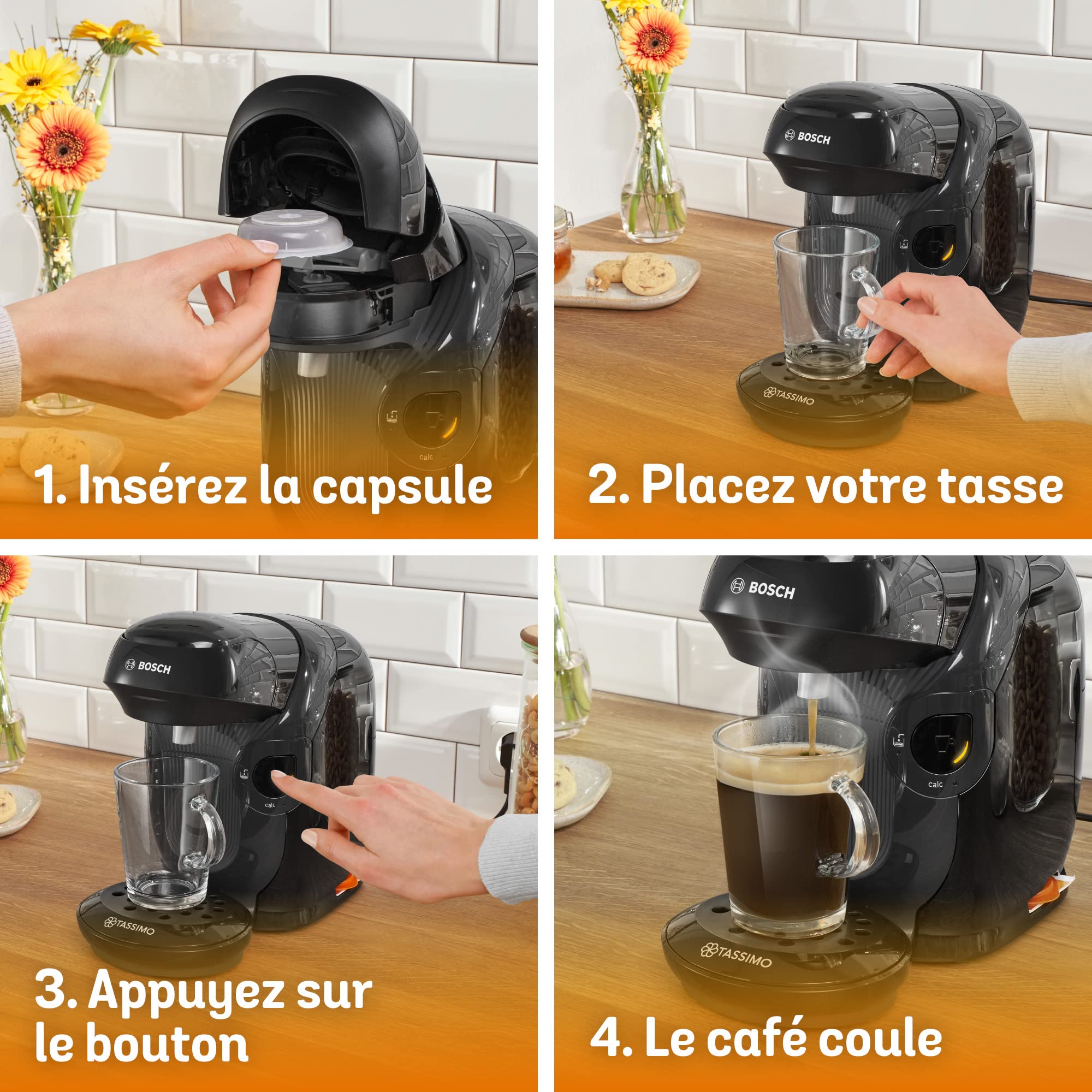 Machine à Café Tassimo Style – TAS1102 – Intellibrew – Noir