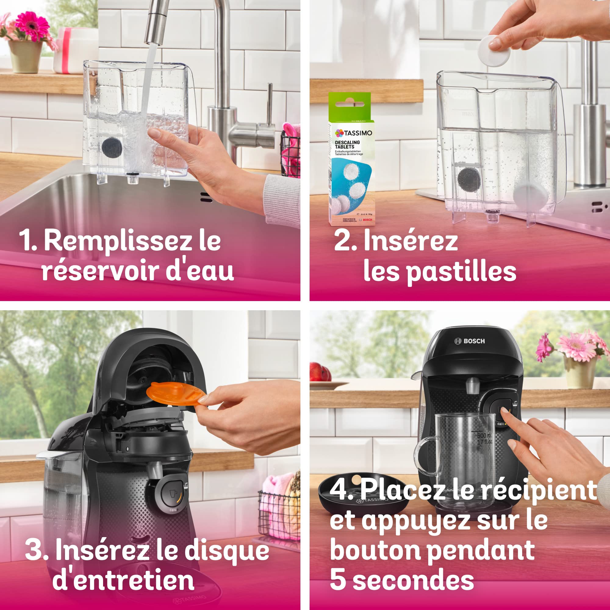 Machine à Café TASSIMO HAPPY – TAS1002N – plus de 40 boissons chaudes – Noir intense