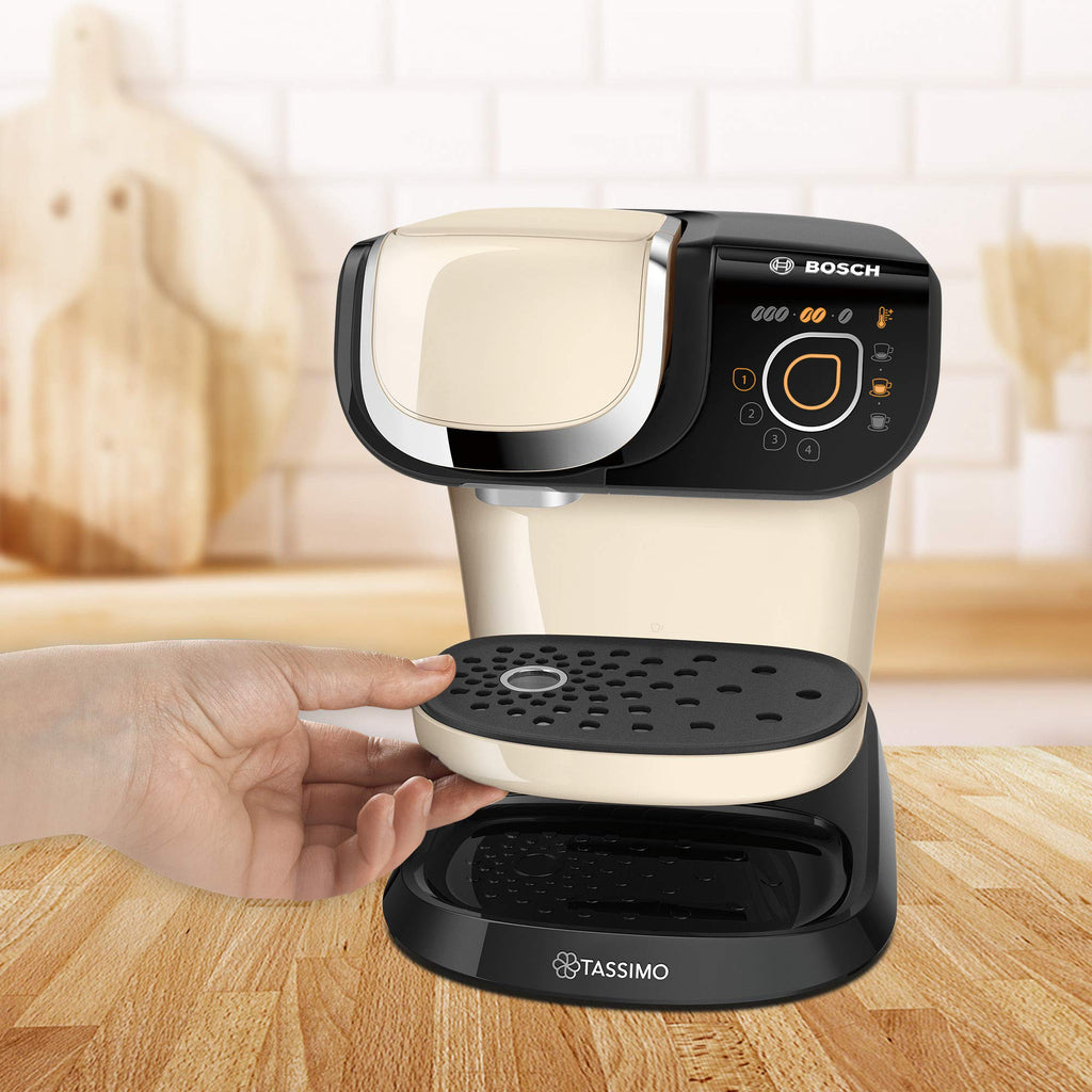 Tassimo My Way 2 TAS6507 Cafetière à capsules avec filtre à eau – 1500 W – 1,3 l – crème